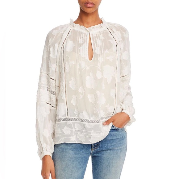 Joie Chaylse Textured Floral Blouse - Picture 4 of 4